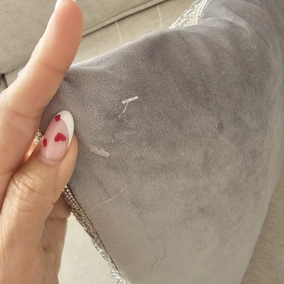 SPARKLES HOME Silver Geometric Accent Pillow - Picture 5 of 10